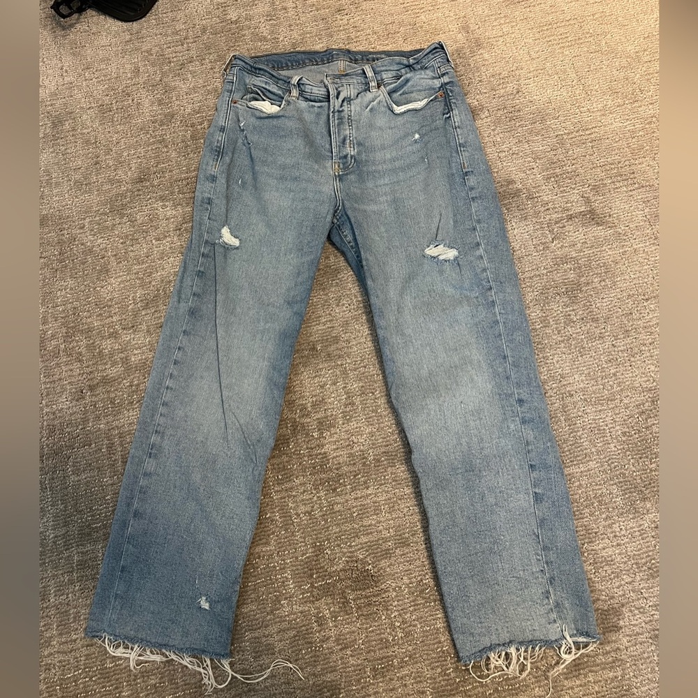 Old Navy Light Blue Straight Leg Jeans
